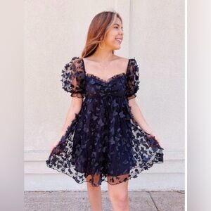 Thirty thirty butterfly babydoll dress- small NWOT